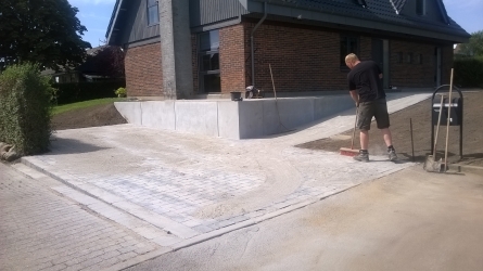 støttemur ved hus