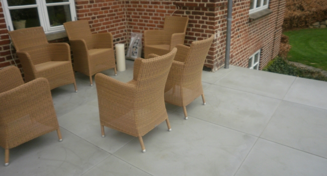 flisebelægning af terrasse